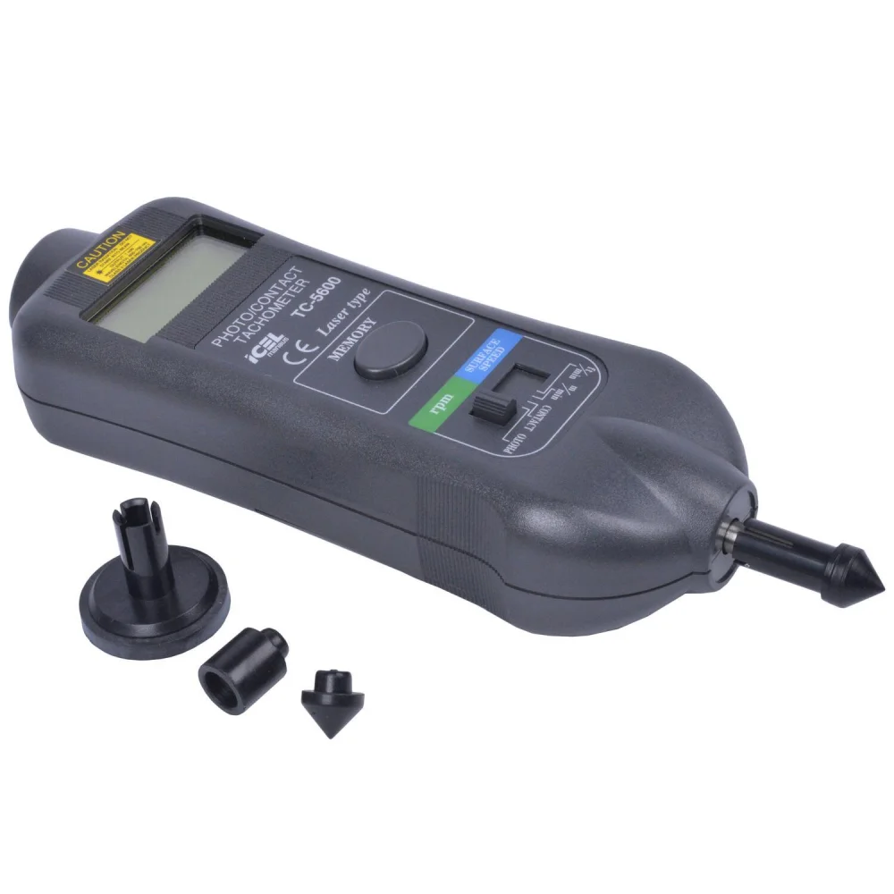 Tacômetro Ótico E Contato 10 A 99.999 Rpm Tc5600 Icel - Imagem 4