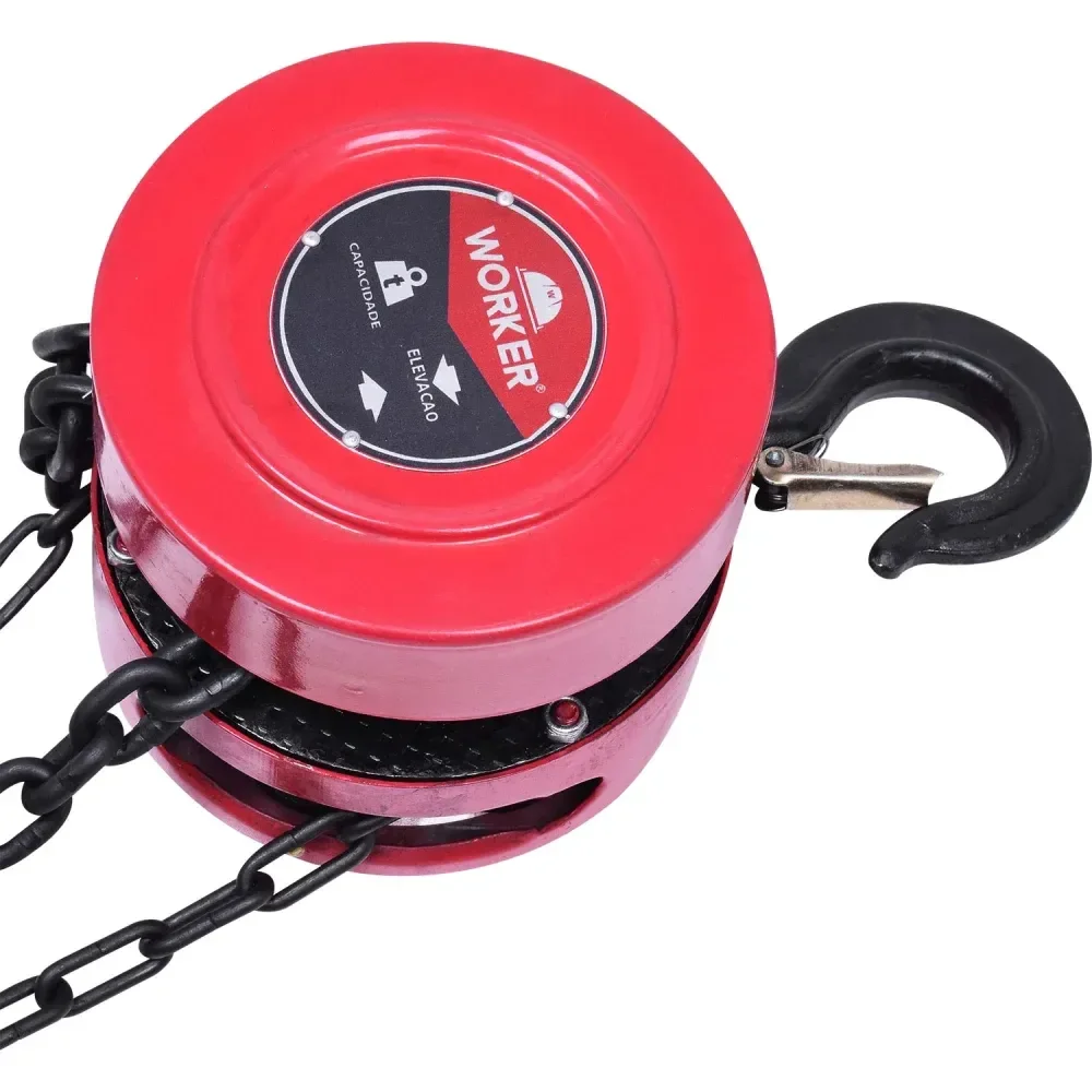 Talha Manual De Corrente 6Mm X 3M 1 Tonelada Worker - Imagem 3