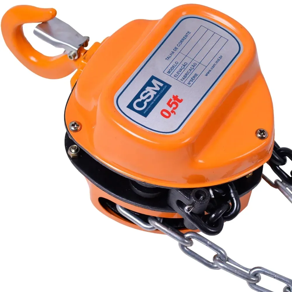 Talha Manual De Corrente Tc 500 Kg 3 Metros Csm - Imagem 3