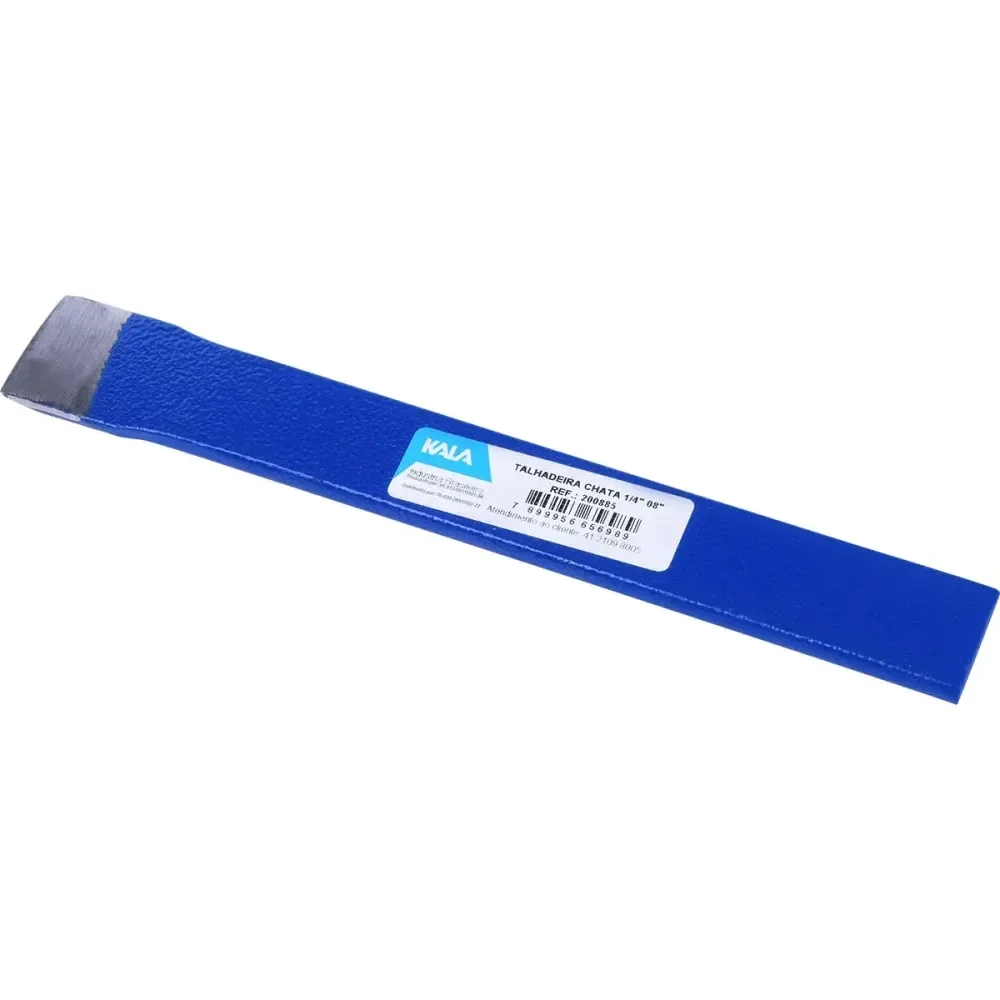 Talhadeira Em Aço Inoxidável Chata Azul Tamanho 8 Kala - Imagem 4