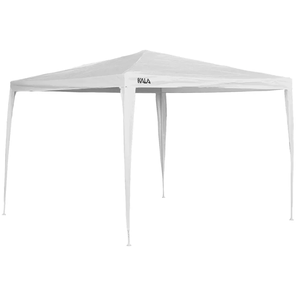 Tenda Gazebo De Ferro 3X3M Desmontável Branco Kala - Imagem 3