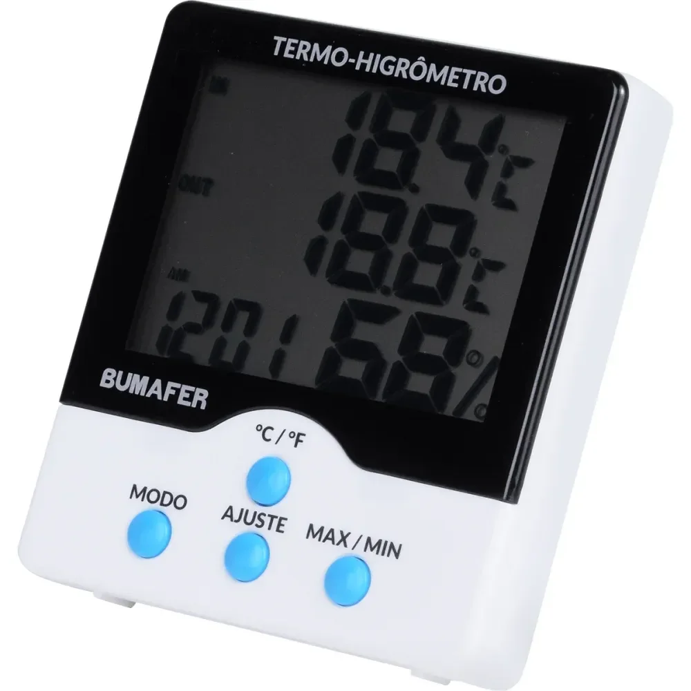 Termo Higrômetro Digital De Temperatura E Umidade 1,5M Bumafer - Imagem 3