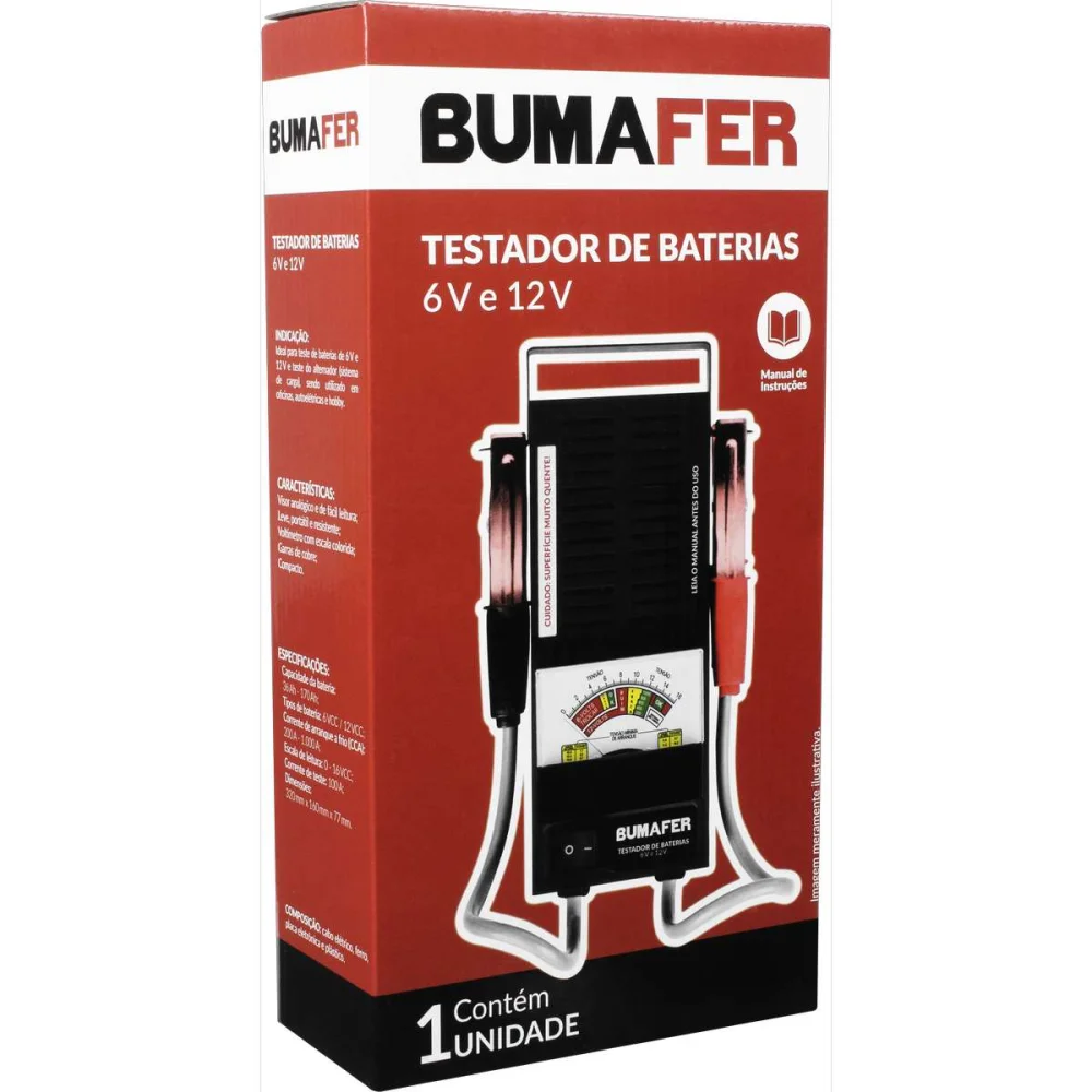 Testador Bateria 6 E 12V Bumafer - Imagem 2