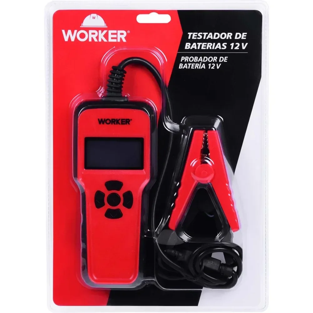 Testador De Baterias Com Display Lcd 12V Worker - Imagem 4