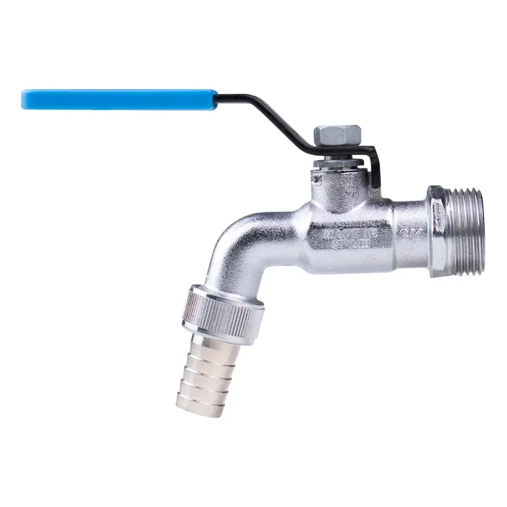 Torneira Esfera De Latão Para Jardim 3/4 X 1/2 Arco - Imagem 2