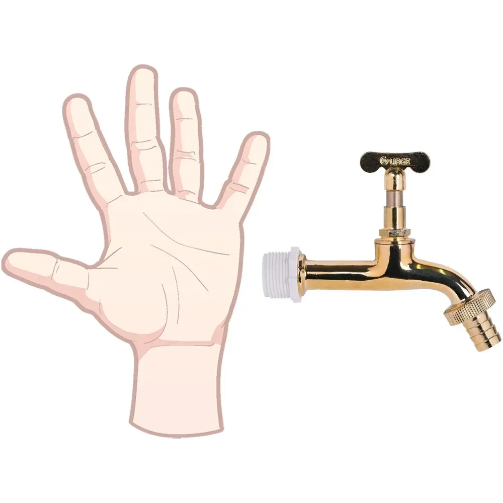 Torneira Para Jardim Longa Em Metal 1/2 X 3/4 Liege - Imagem 6