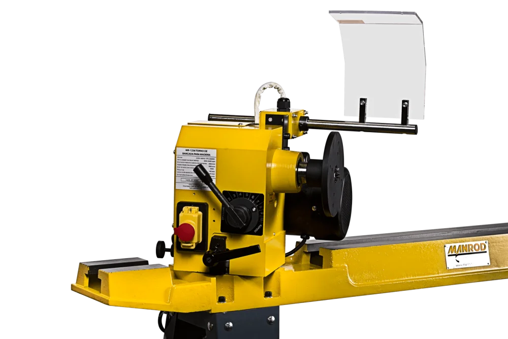 Torno De Madeira 300X900Mm 550W Mr-1236 Manrod - 220V - Imagem 4