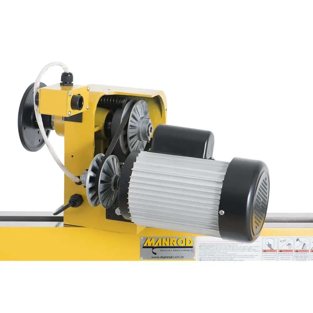 Torno De Madeira 400X1000Mm 1100W Mr-1643 Manrod - Imagem 2