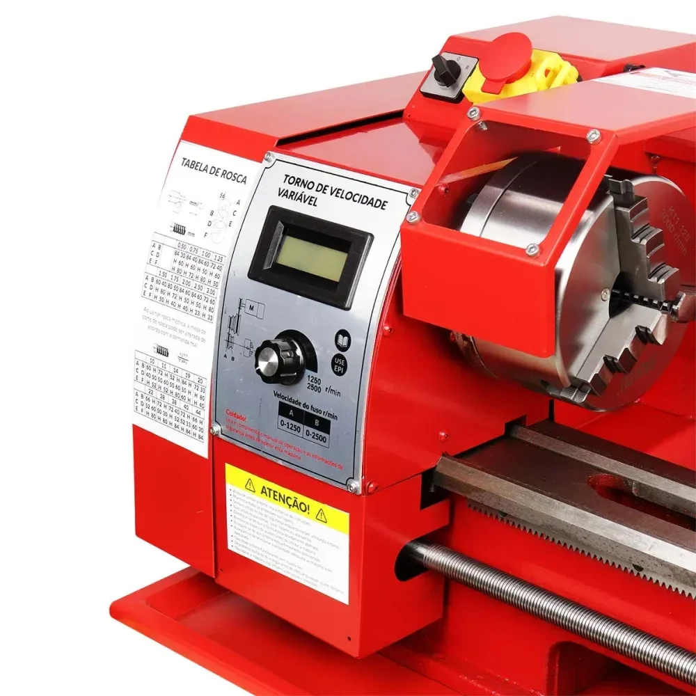 Torno Mecânico 400Mm 750W 220V Motor Brushless Bumafer - Imagem 4