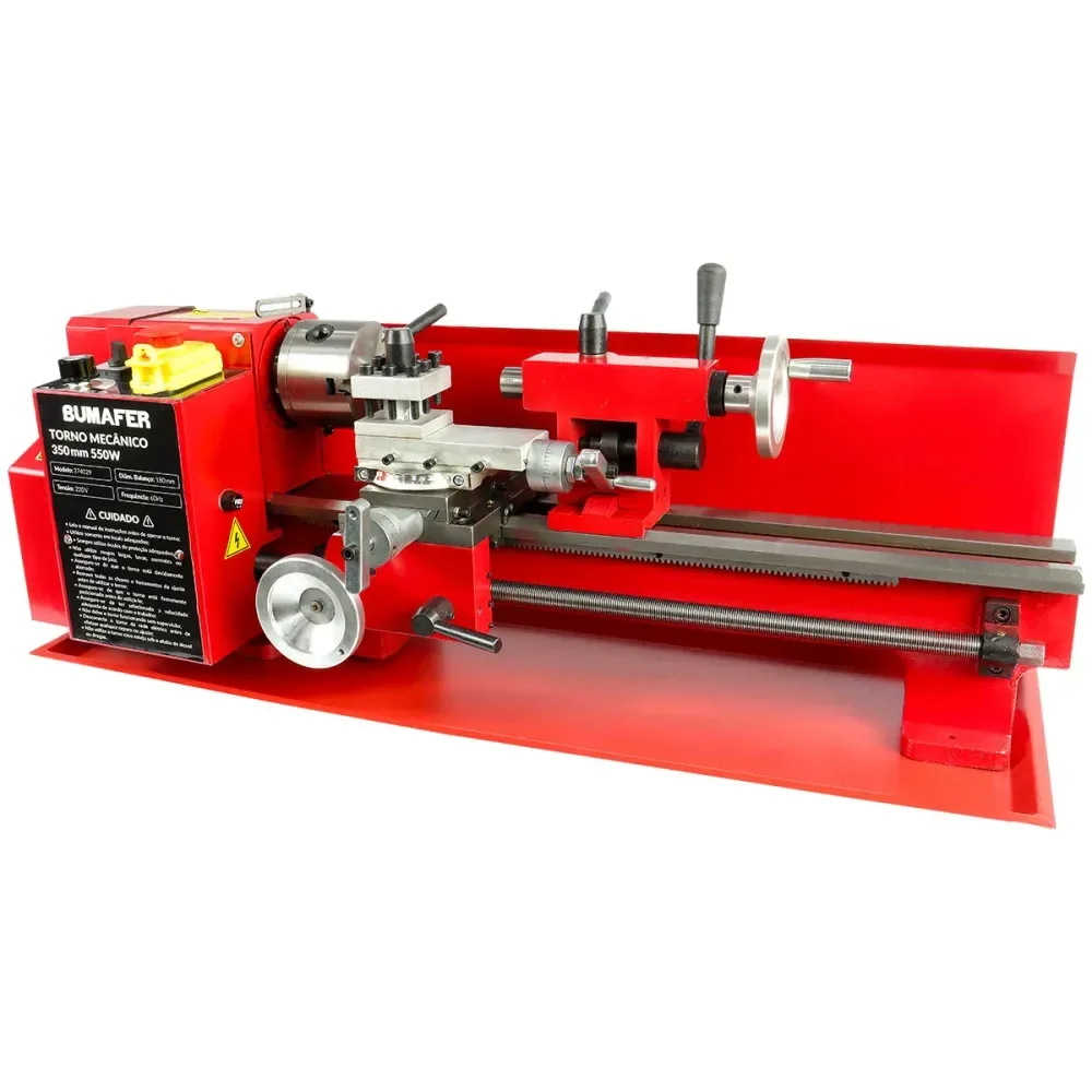 Torno Mecânico Tmb-350 Em Aço 350Mm 550W 220V Bumafer - Imagem 2