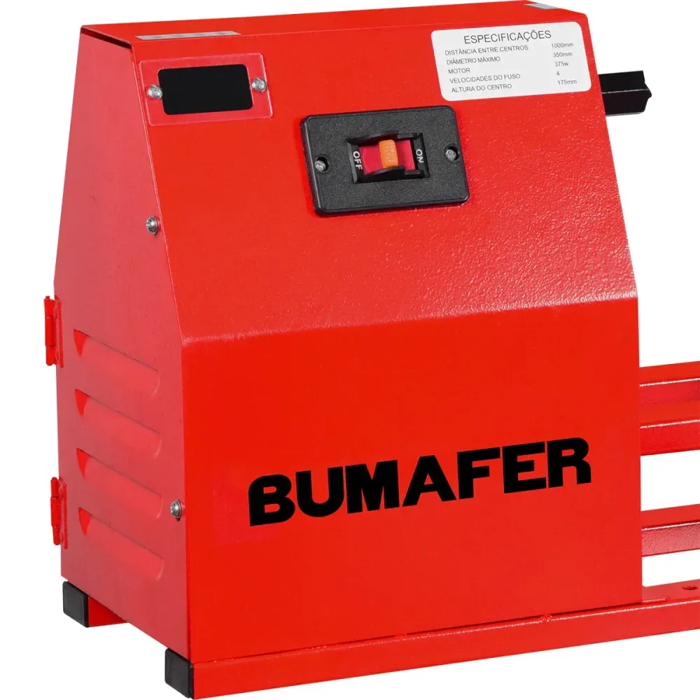 Torno Para Madeira 1000Mm 2580Rpm 375W 220V Bumafer - Imagem 3