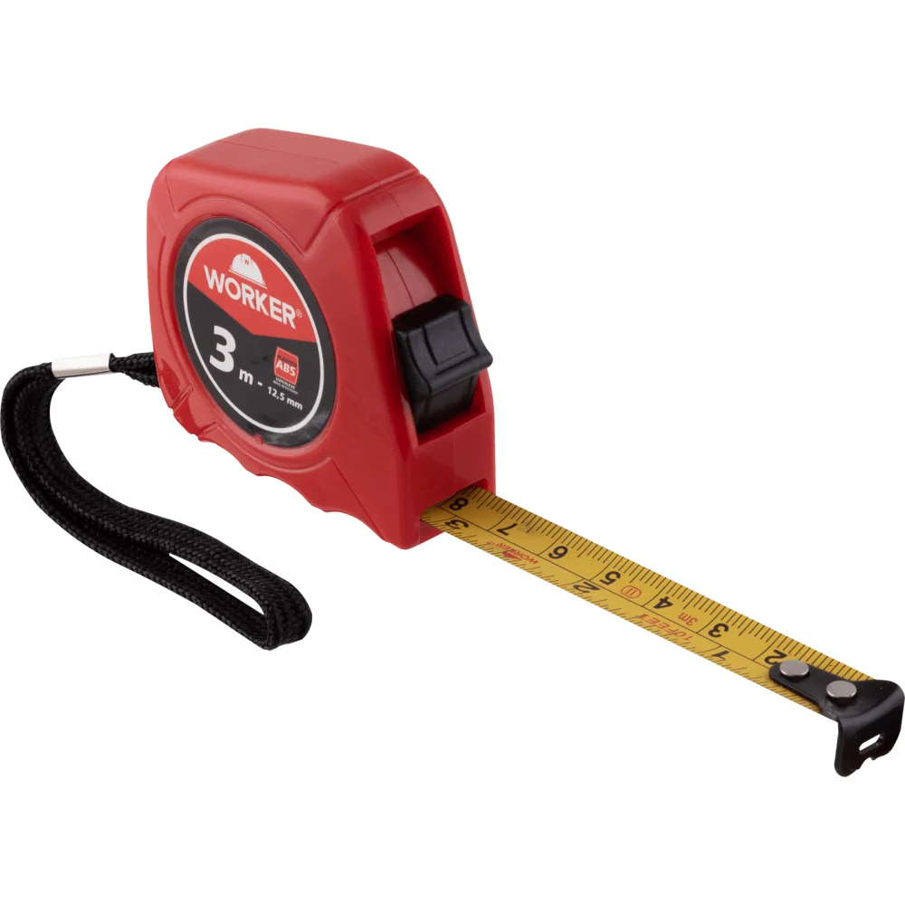 Trena Abs 3M X 12,5Mm Vermelha Worker - Imagem 4