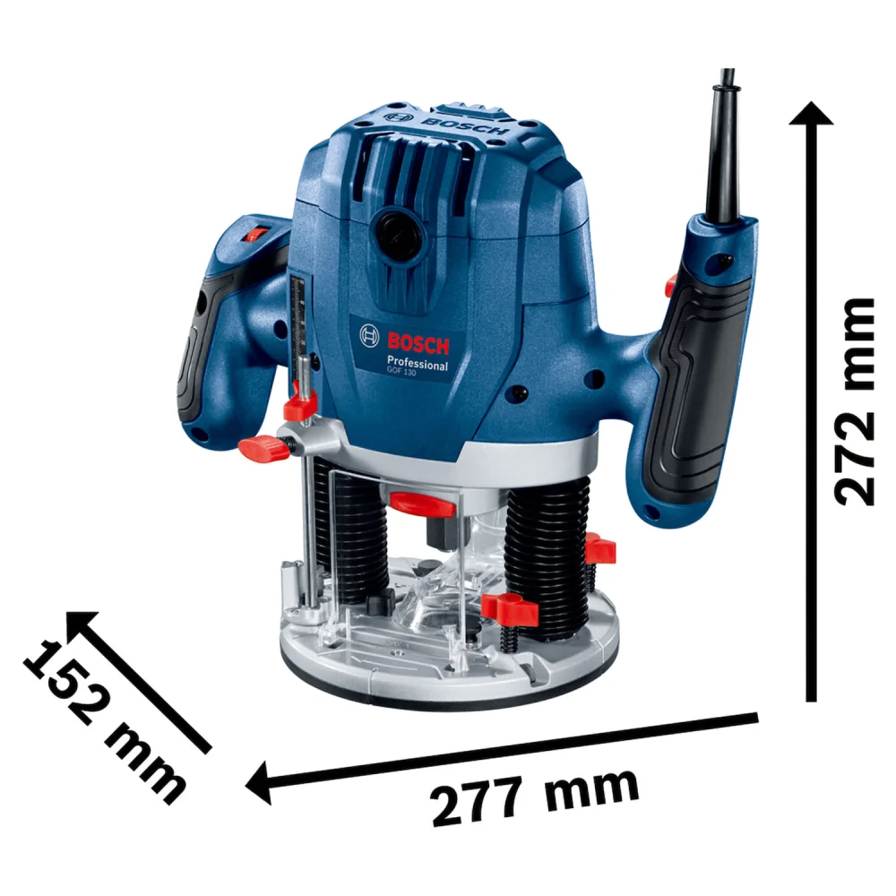 Tupia Para Madeira Com Acessórios Gof 130 1/4 1.300W 127V Bosch - Imagem 4
