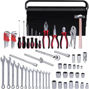 Caixa de Ferramentas Sanfonada 68 Peç Cr-V Bumafer