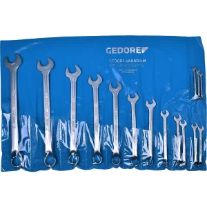 chave combinada jogo 1/4 a 1.1/4 com 16 peç gedore 002654