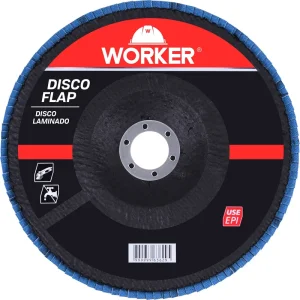 Disco Flap Inox Reto Grão 60 7/8 8500rpm Worker