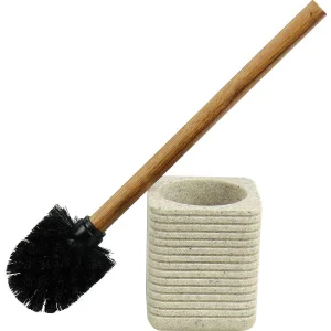 Escova Sanitária Retangular Madeira Areia Kala