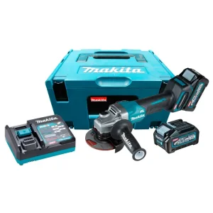 Esmerilhadeira Angular com Bateria 40V 127V e Maleta Makita