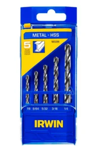 JOGO BROCA ACO RAPIDO 5PCS POL