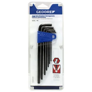 Jogo Chave Hexagonal 3/32-3/8 Abauladas 8 peç GEDORE