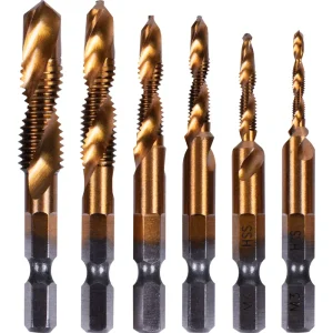 Jogo de Brocas Furo e Rosca 0,5-1,5mm com 6 Peç Bumafer