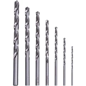 Jogo de Brocas Helicoidais em Aço Rápido Para Metais 7 Peç Worker