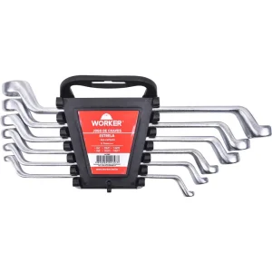 Jogo de Chave Estrela 6 a 17mm 6 Peç Worker