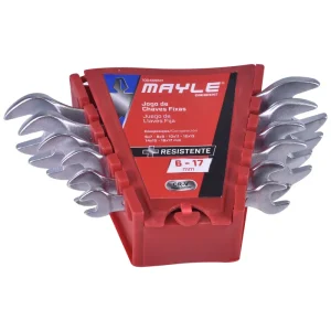 Jogo de Chave Fixa 6 mm a 17 mm com 6 peç 100408MY Mayle