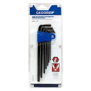 Jogo de Chave Hexagonal Abaulada Longa 14 Peç Gedore