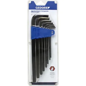 Jogo de Chave L Hexagonais Abauladas Longas com 14 Peç Gedore