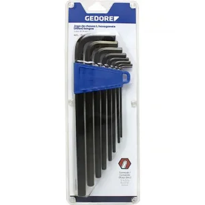 Jogo de Chave L Hexagonais Allen Longa com 14 Peç Gedore