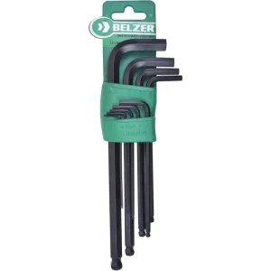 Jogo De Chaves Allen Abauladas 1,5-10mm - 9 Peç Belzer/Sata