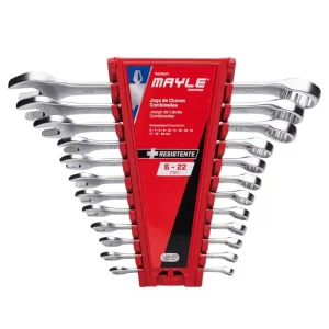 Jogo de Chaves Combinadas 6-22mm com 12 Peç Mayle