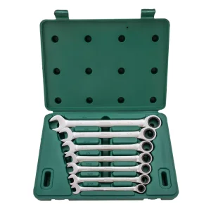 Jogo de Chaves Combinadas com Catraca 5/16”-3/4” com 7 Peç Sata