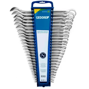 Jogo de Chaves Combinadas em Cromo Vanádio 25 Peç Gedore