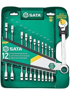 Jogo de Chaves Combinadas Speedy Catraca 8-19mm 12 Peç Sata