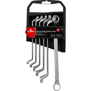 Jogo de Chaves Estrela com 6 Peç Worker