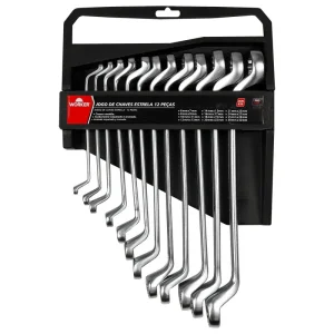 Jogo de Chaves Estrela Cr-V 6x32mm 12 Peç Worker