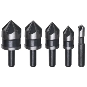 Jogo de Escareadores em Aço Rápido 1/4 com 5 Peç Worker