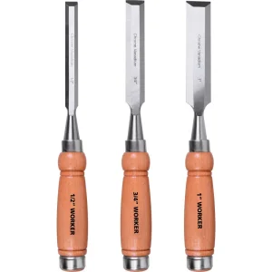 Jogo de Formões 3 Peç Worker