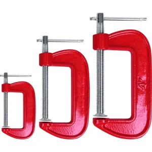 Jogo de Grampo Sargento em Tipo C 3 Peç Bumafer