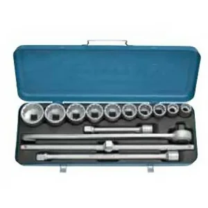 Jogo de Soquete Estriado 3/4 e Acessórios 14 Peç Gedore