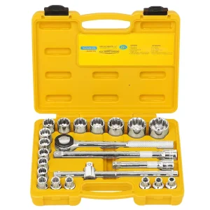 Jogo de Soquetes Estriados 1/2 22 Peç Tramontina