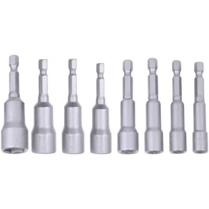 Jogo de Soquetes Magnético 65mm 2x1/4” – ½” 8 Peç Worker