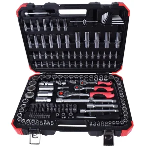 Jogo de Soquetes Sextavado 1/4-1/2 com 172 Peç Gedore