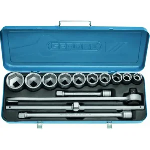 Jogo de Soquetes Sextavados 3/4 14 Peç Gedore