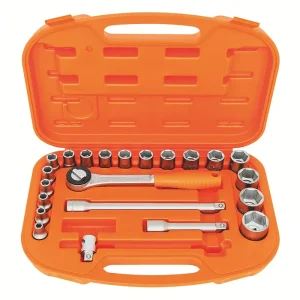 Jogo de Soquetes Sextavados e Acessórios 1/2 22Peç Tramontina