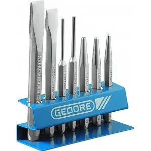 Jogo de Talhadeira Saca Pinos Punções com 7 Peç Gedore