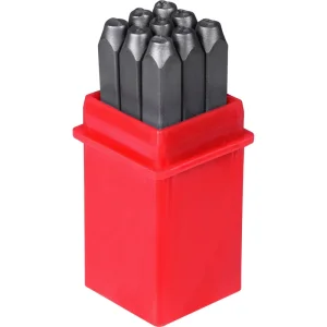 Jogo Punção 1/8 3mm Algarismo Para Gravação 0 ao 9 Worker