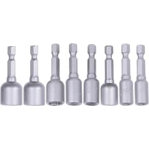 Jogo Soquetes Magnético 48mm 2x1/4” – ½” 8 Peç Worker